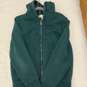Green Burberry Zip Up Men’s Sz M